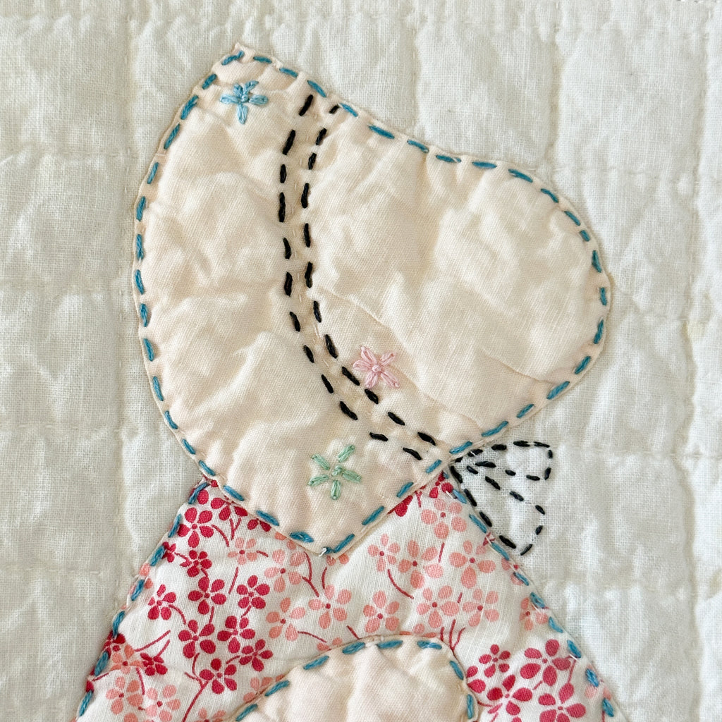 Small/Medium Vintage Sunbonnet Sue Quilt Bible/Book Sleeve