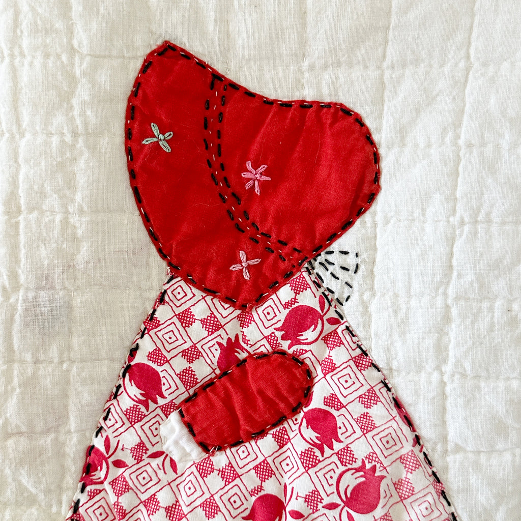 Large Vintage Sunbonnet Sue Quilt Bible/Book/Tablet Sleeve