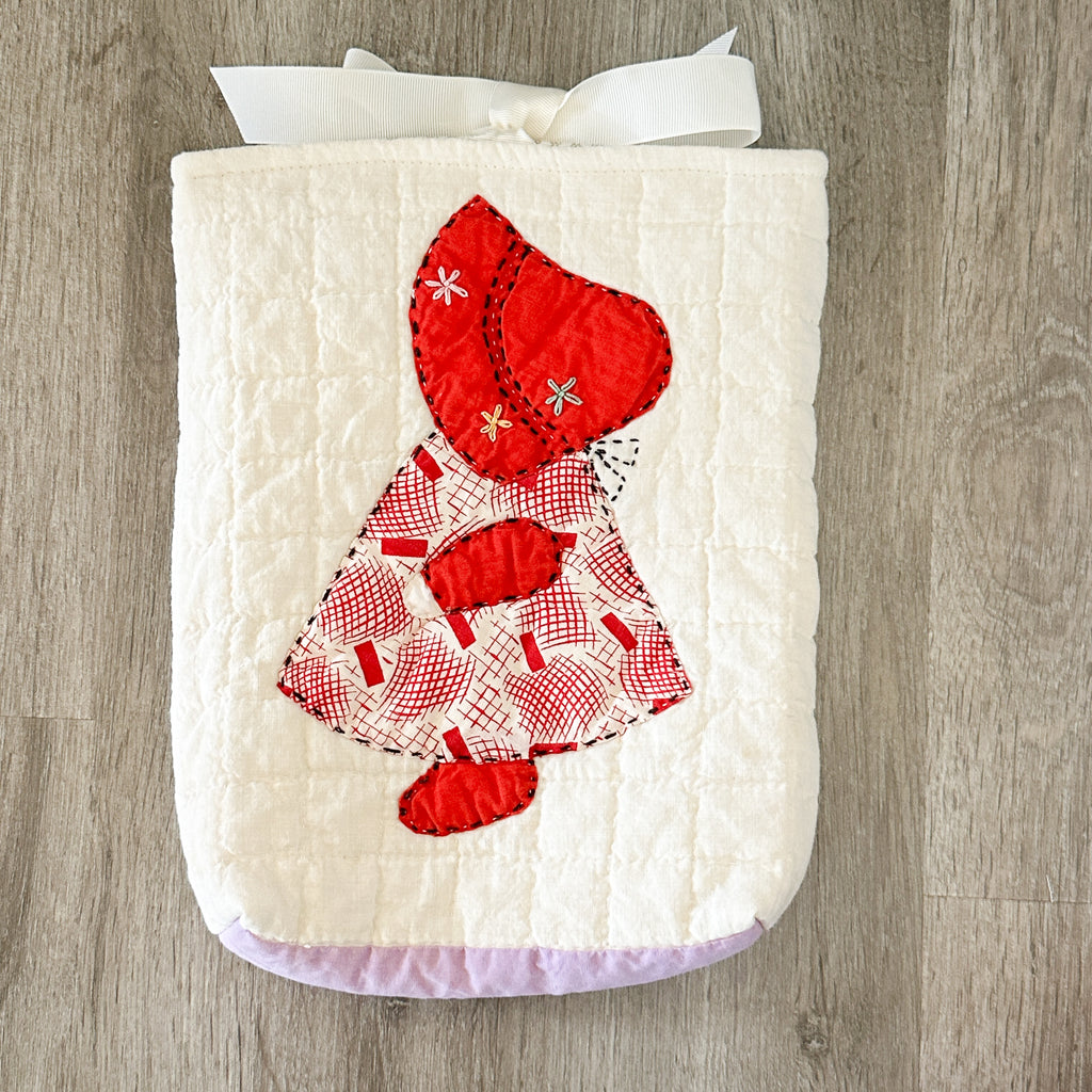 Large Vintage Sunbonnet Sue Quilt Bible/Book/Tablet Sleeve