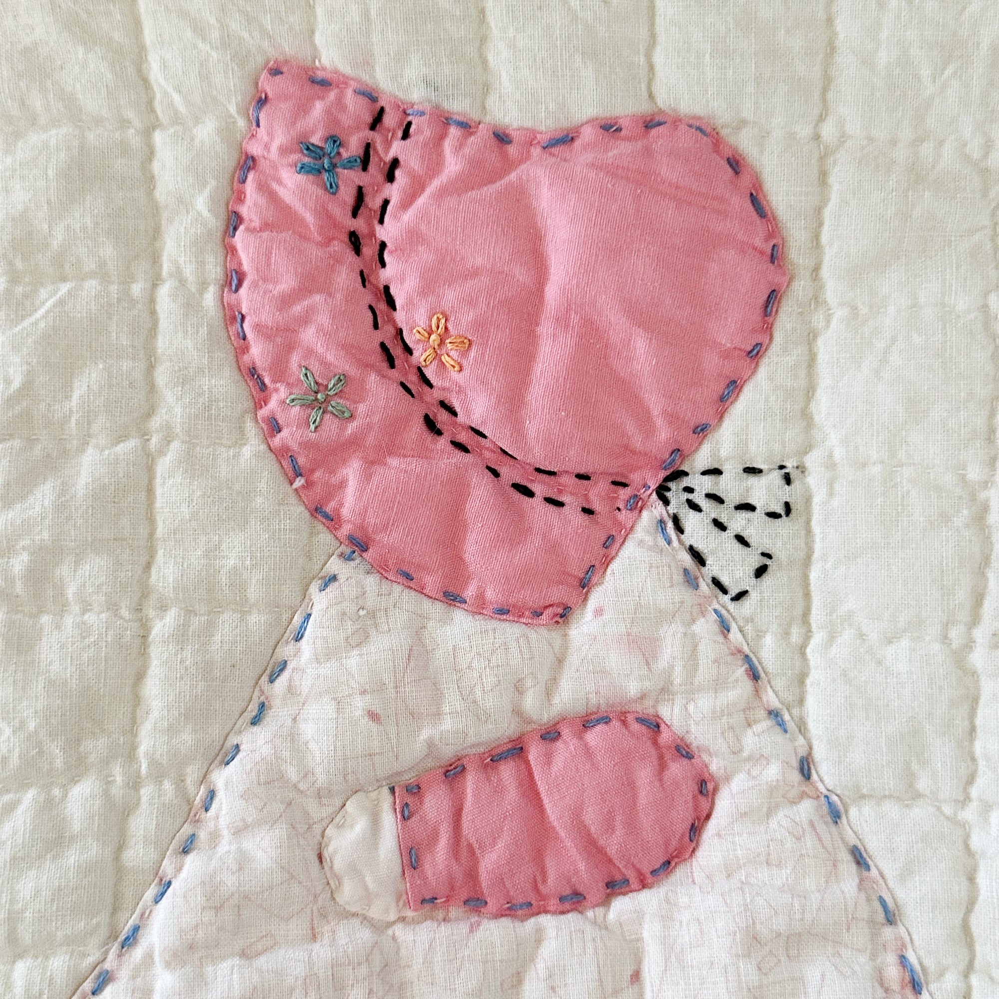 Large Vintage Sunbonnet Sue Quilt Bible/Book/Tablet Sleeve