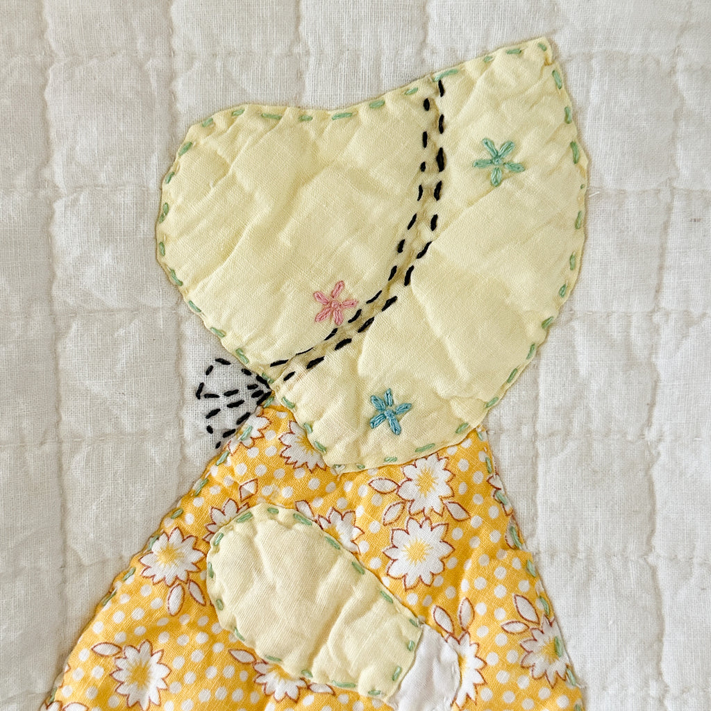 Large Vintage Sunbonnet Sue Quilt Bible/Book/Tablet Sleeve