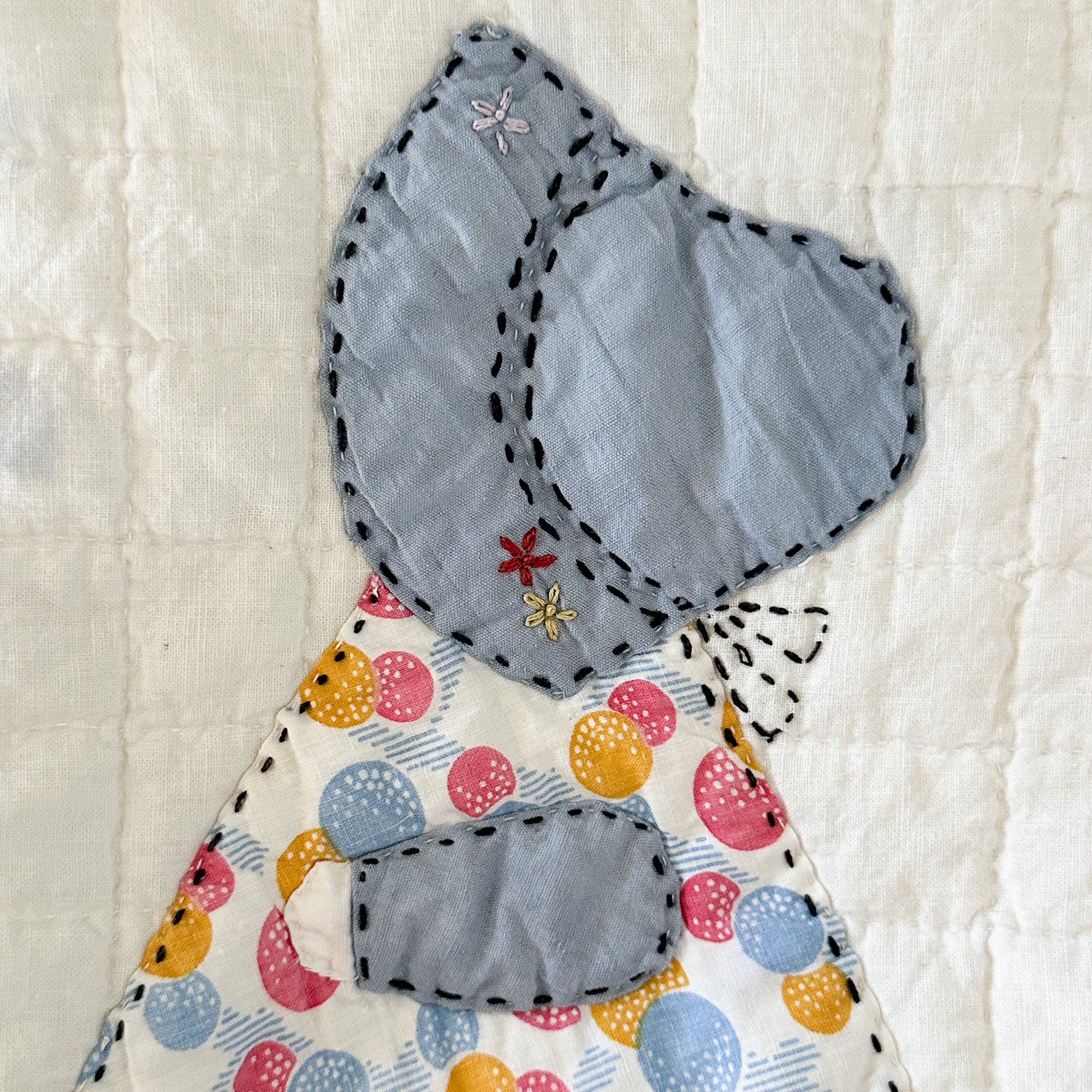 Large Vintage Sunbonnet Sue Quilt Bible/Book/Tablet Sleeve