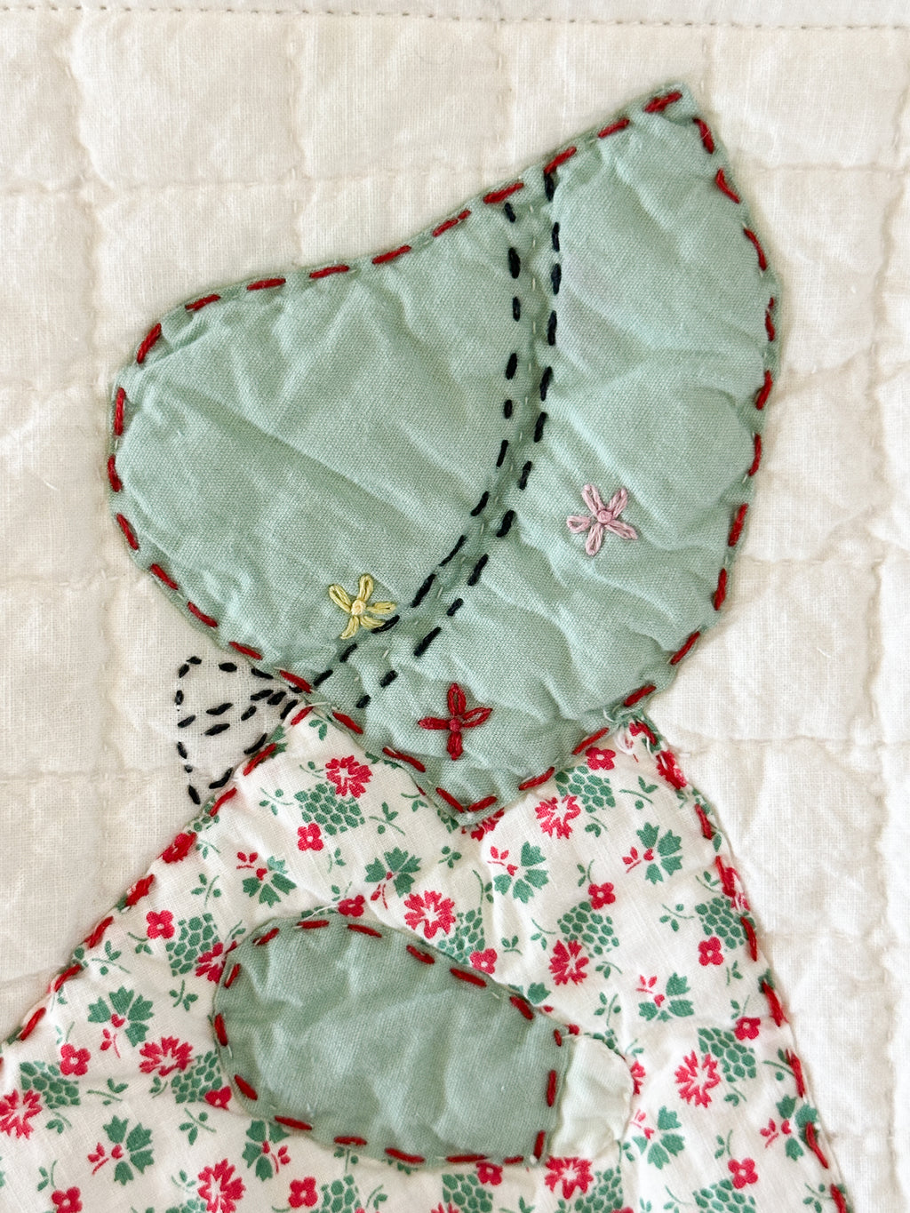 Large Vintage Sunbonnet Sue Quilt Bible/Book/Tablet Sleeve
