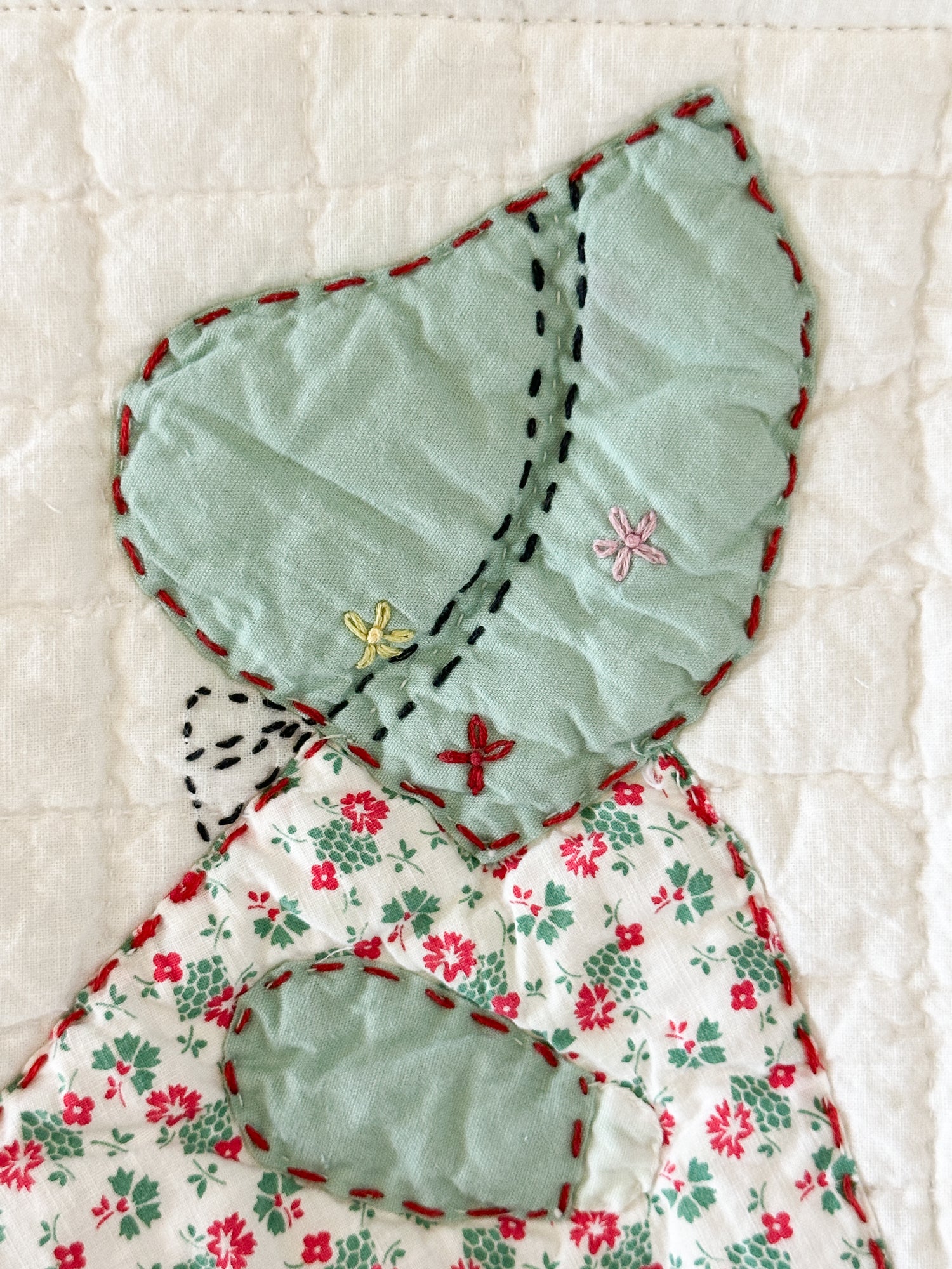 Large Vintage Sunbonnet Sue Quilt Bible/Book/Tablet Sleeve
