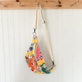 Large Fanny Pack Bag Vintage Grandmother's Garden Quilt