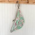 Large Fanny Pack Bag Vintage Grandmother's Garden Quilt