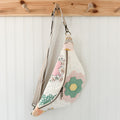 Large Fanny Pack Bag Vintage Grandmother's Garden Quilt