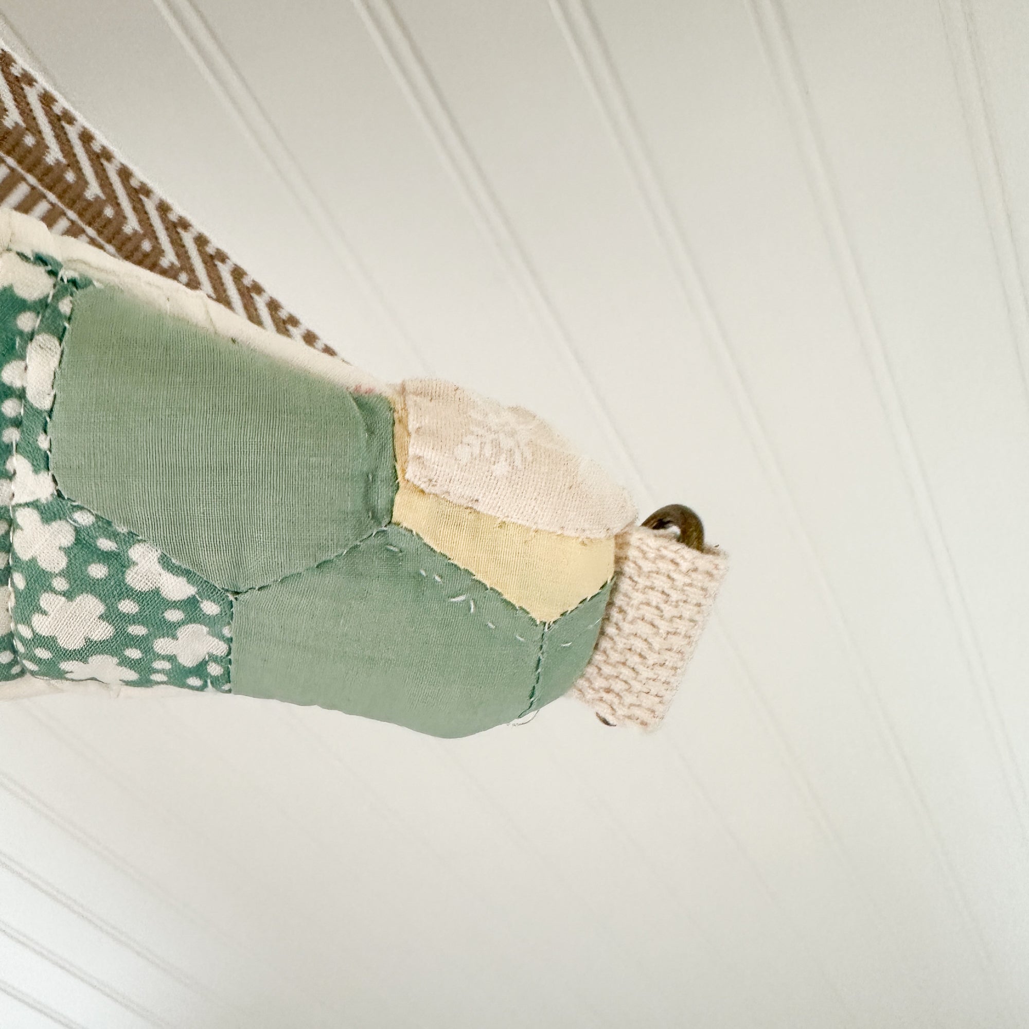 Large Fanny Pack Bag Vintage Grandmother's Garden Quilt