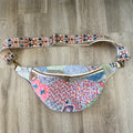Large Fanny Pack Bag Vintage Grandmother's Garden Quilt