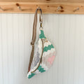 Large Fanny Pack Bag Vintage Grandmother's Garden Quilt