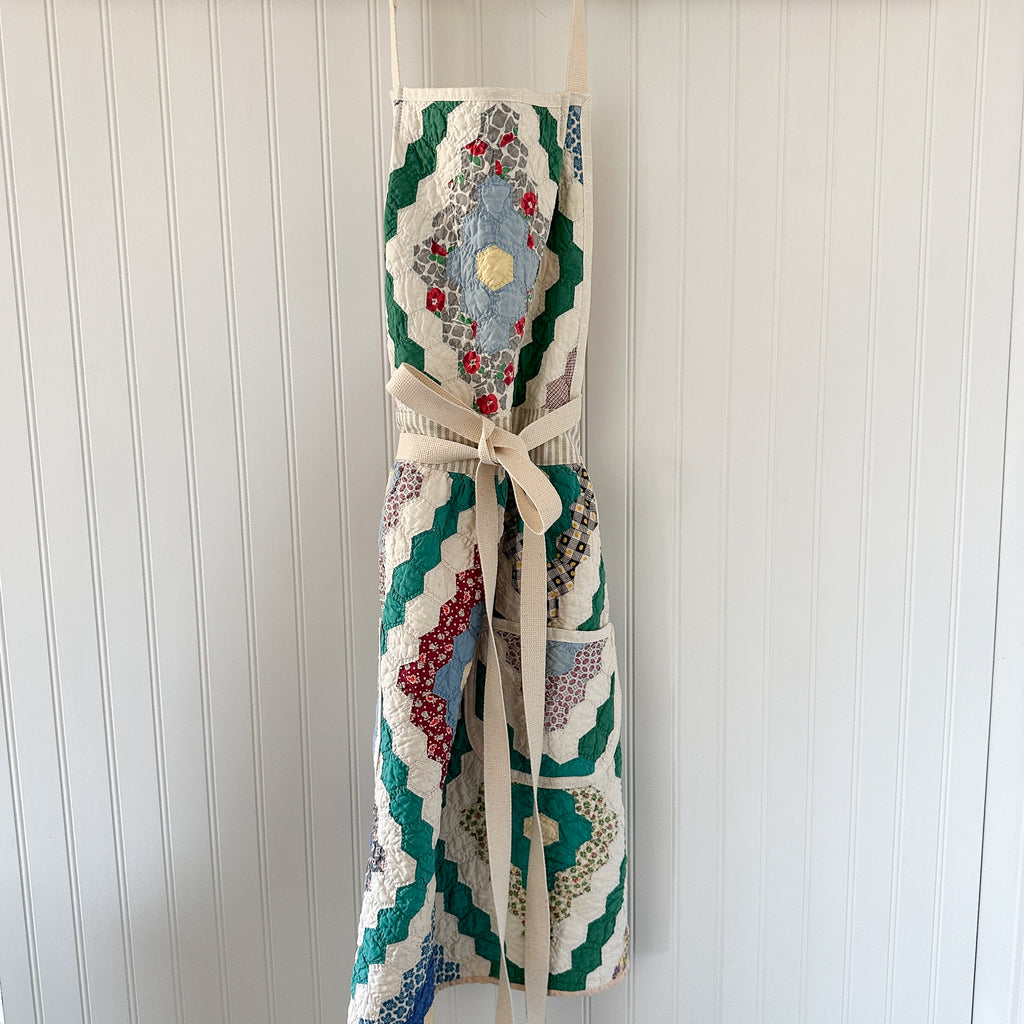 Vintage Grandmothers Garden/Hexagon Apron