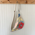 Large Fanny Pack Bag Vintage Grandmother's Garden Quilt