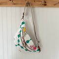 Large Fanny Pack Bag Vintage Grandmother's Garden Quilt