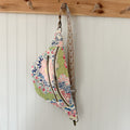 Large Fanny Pack Bag Vintage Grandmother's Garden Quilt