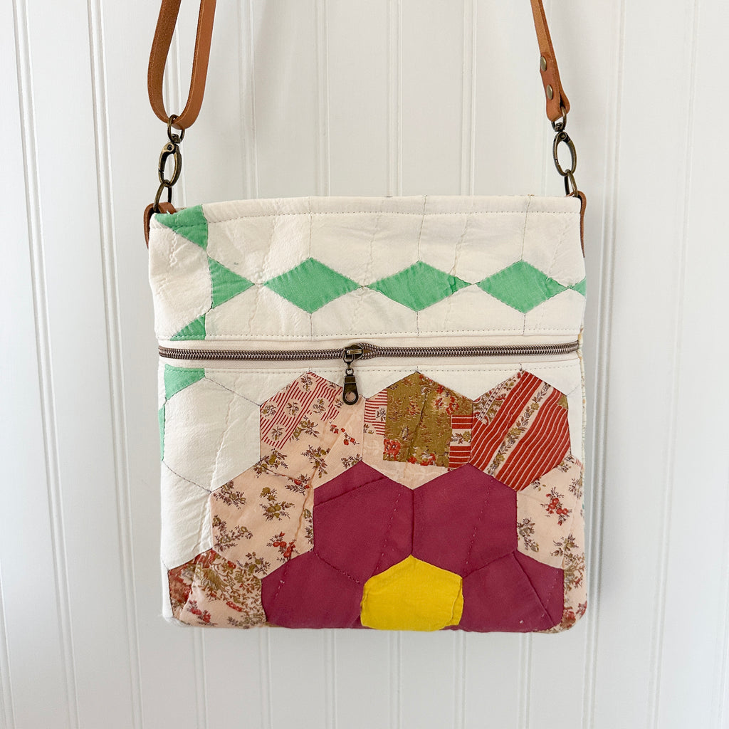 Vintage Grandmothers Garden Quilt Bible Tote Bag