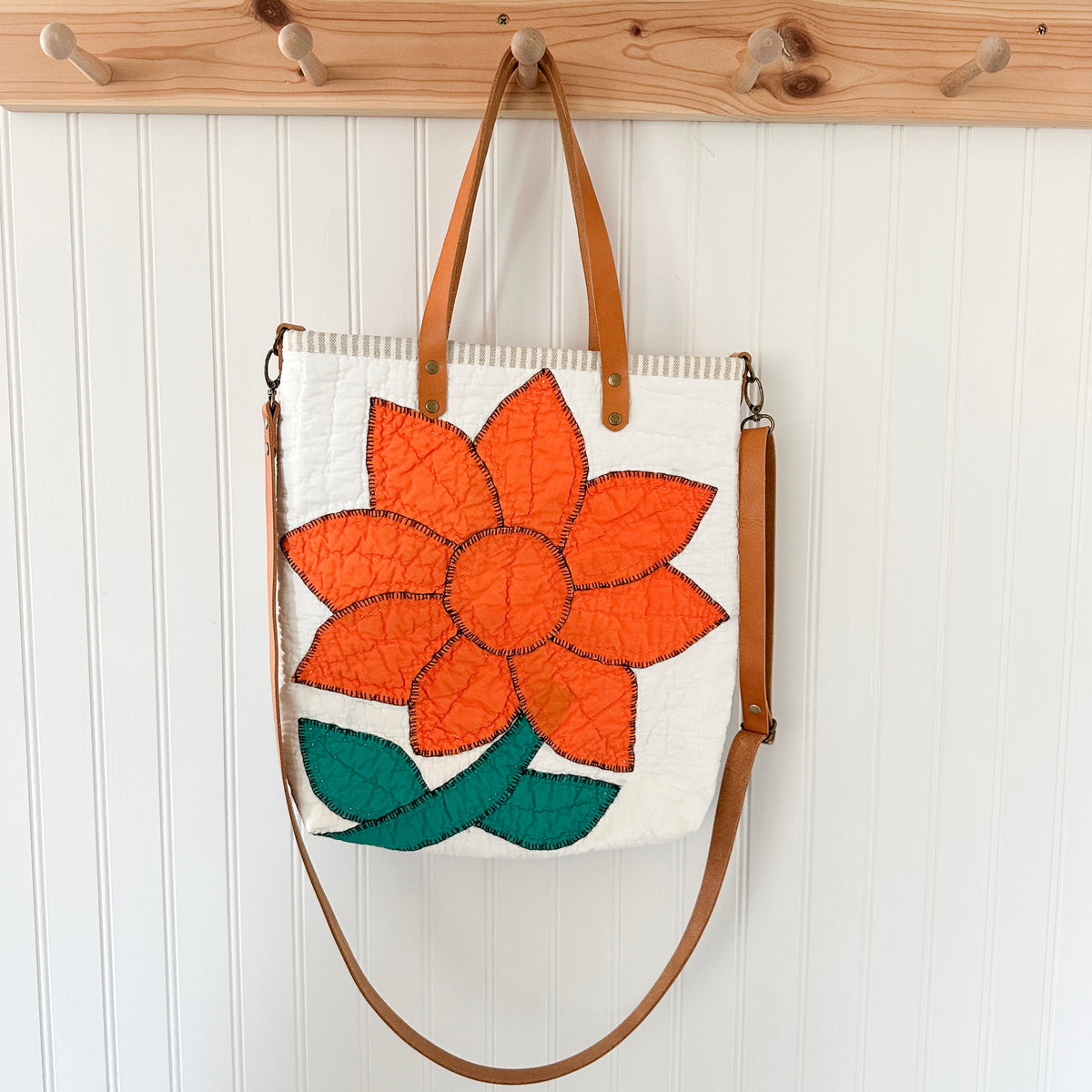 Vintage Grandmothers Garden Quilt Bible Tote Bag