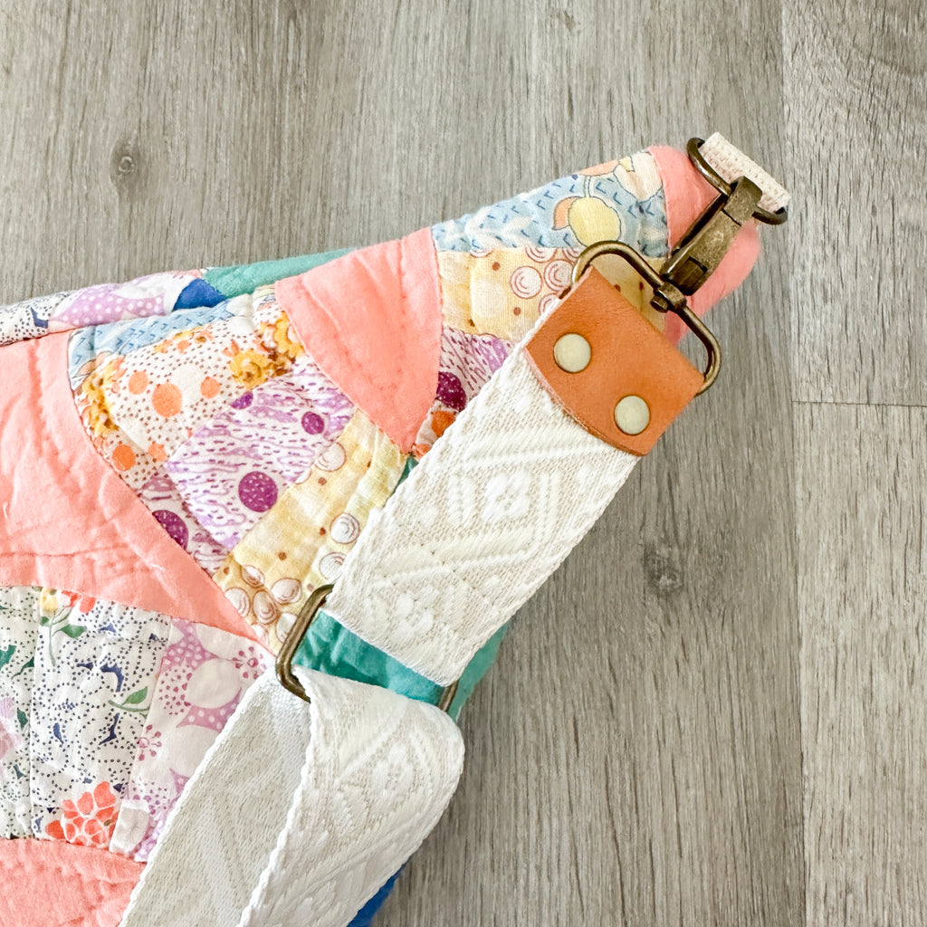 Vintage Wedding Ring Quilt Fanny Pack