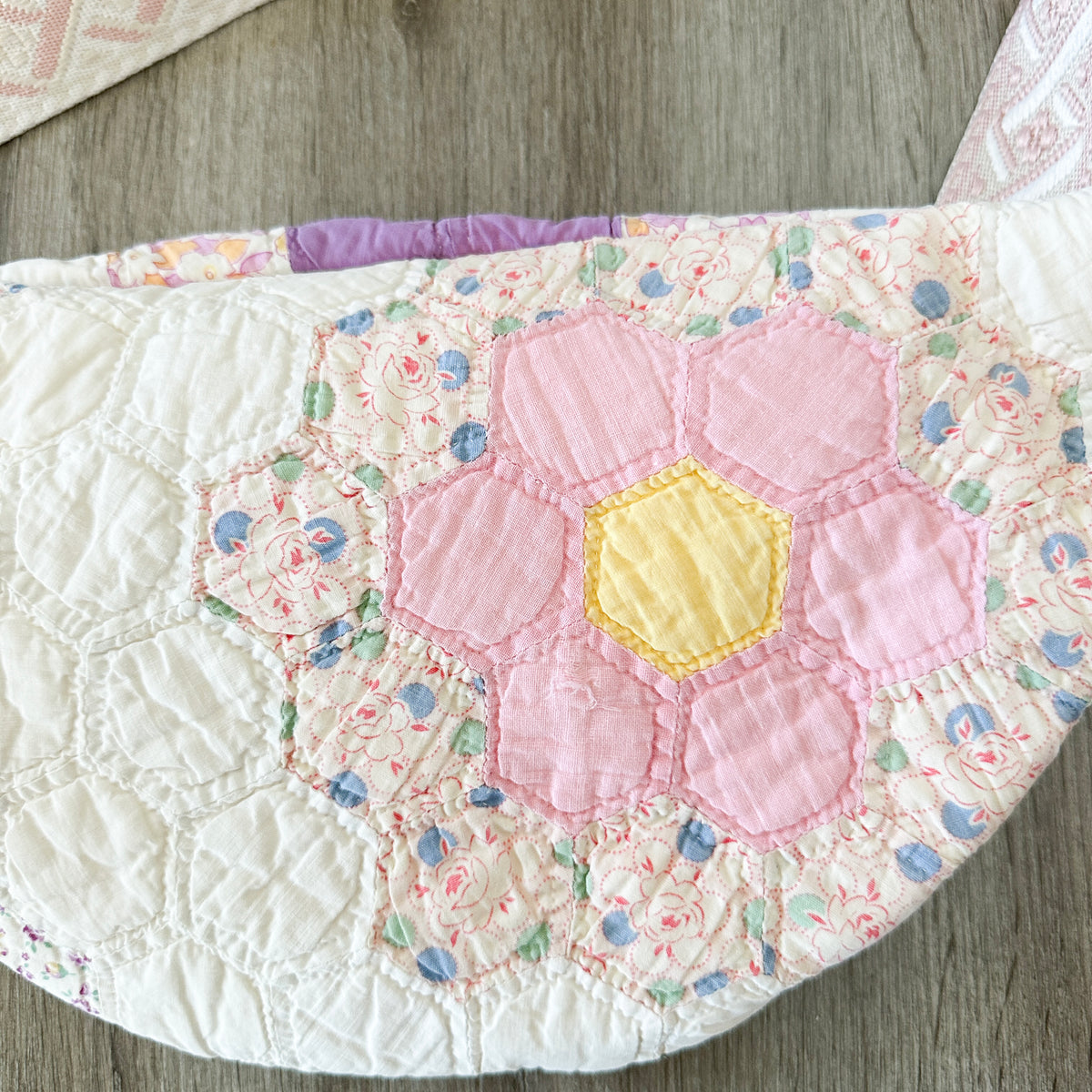 Vintage Grandmothers Garden Quilt Fanny Pack