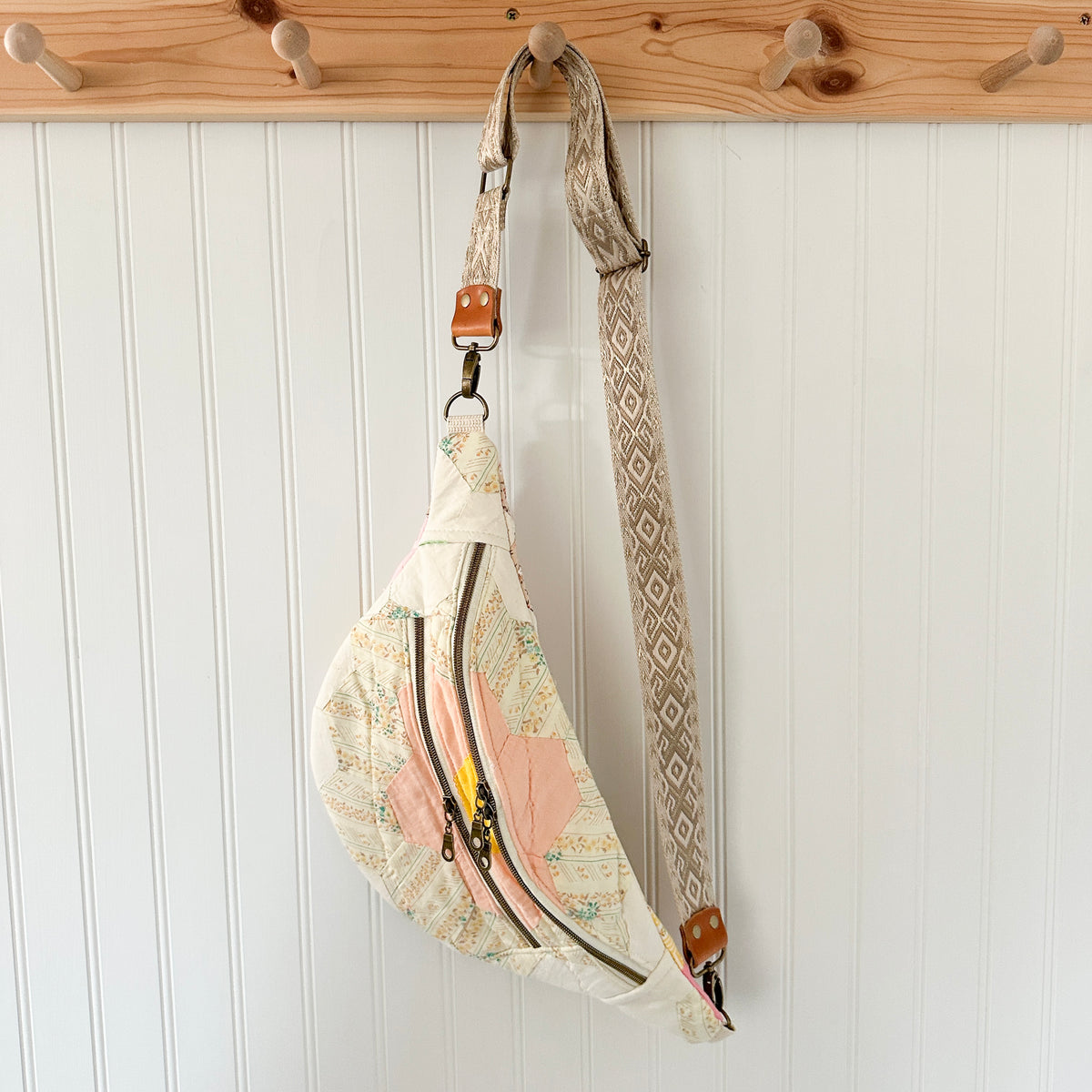 Vintage Grandmothers Garden Quilt Fanny Pack