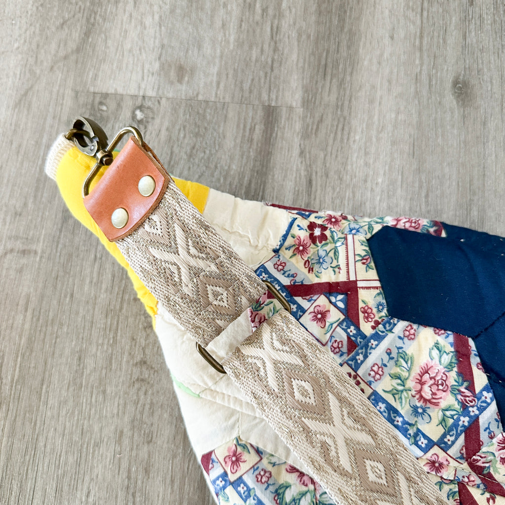 Vintage Grandmothers Garden Quilt Fanny Pack