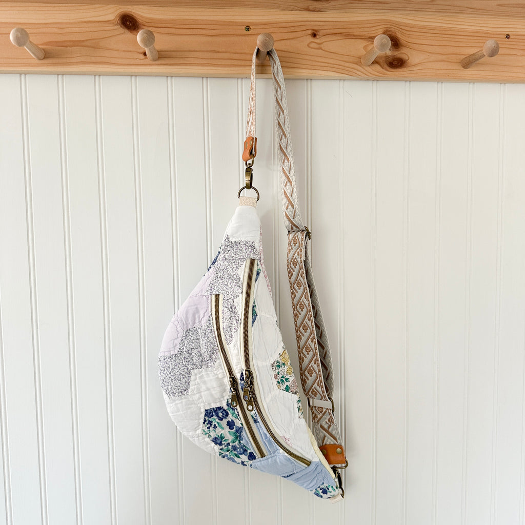 Vintage Grandmothers Garden Quilt Fanny Pack
