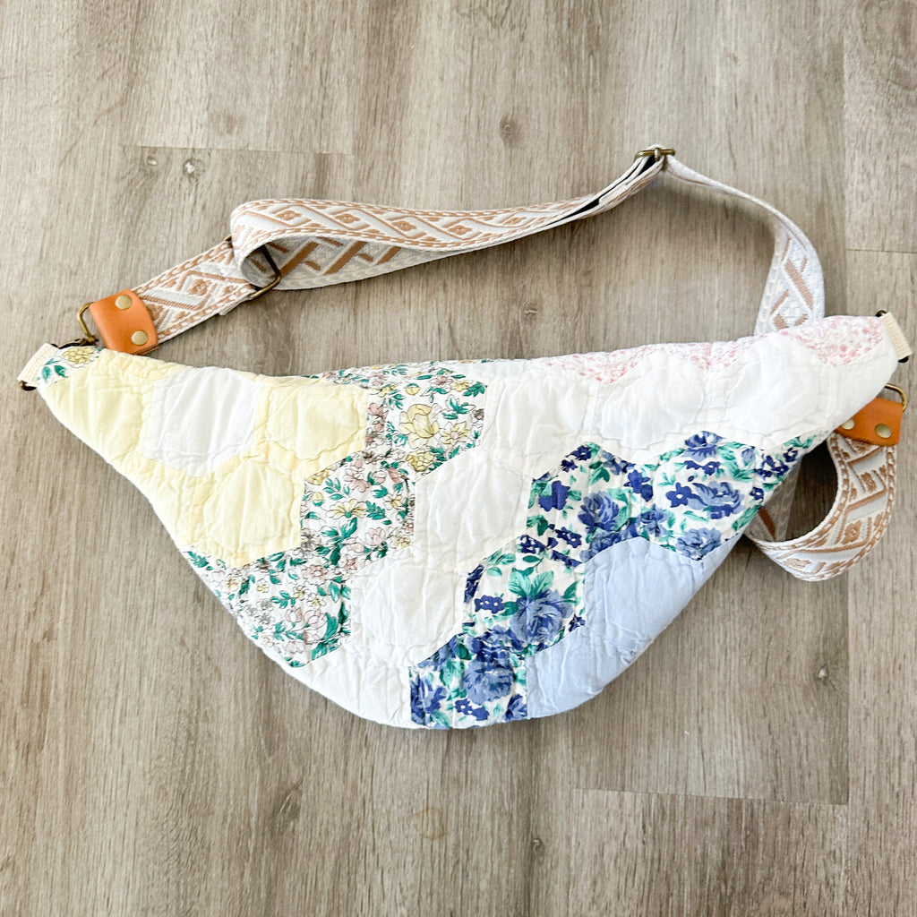 Vintage Grandmothers Garden Quilt Fanny Pack