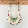 Vintage Grandmothers Garden Quilt Shoulder Bag