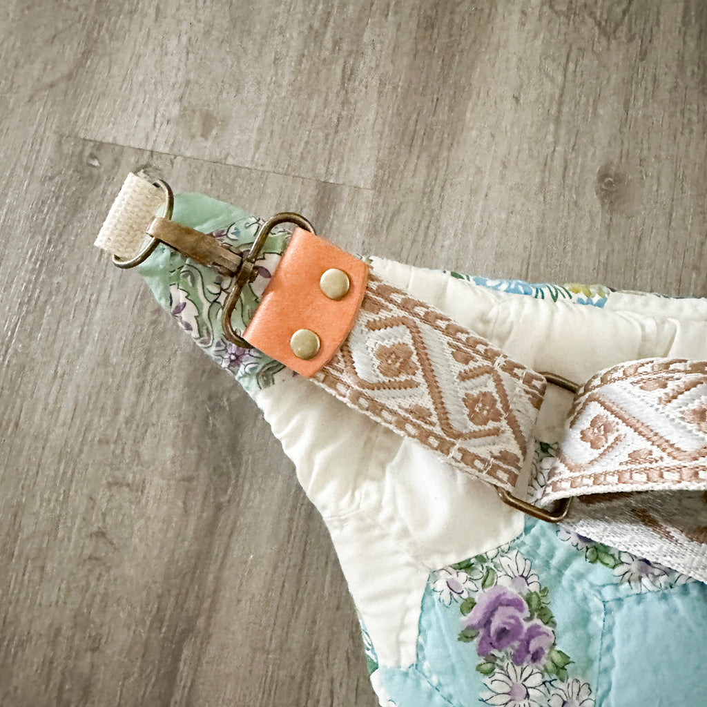 Vintage Grandmothers Garden Quilt Fanny Pack